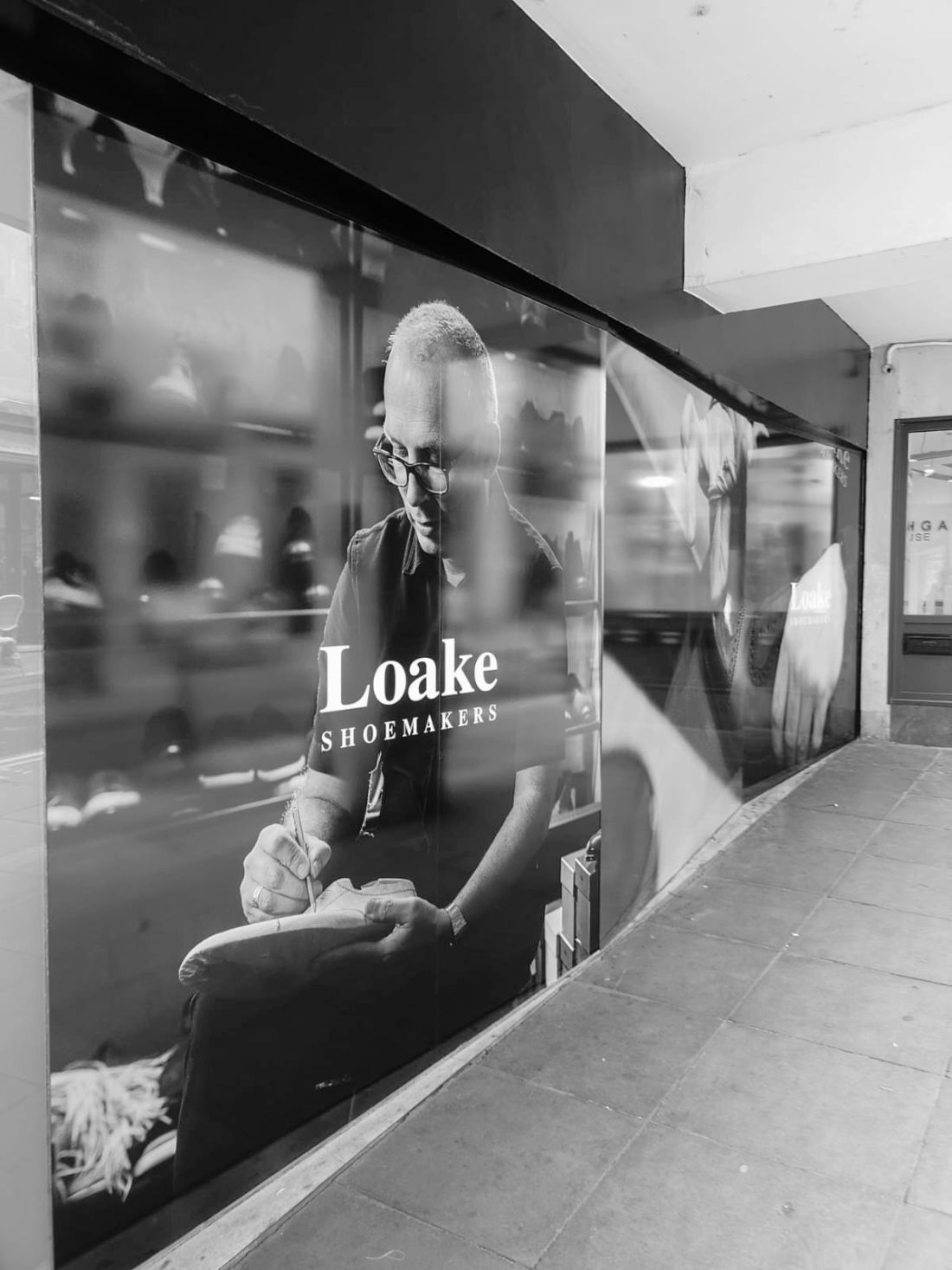 Loake Shoemakers window graphics